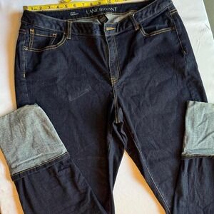 Lane Bryant Low Rise Skinny Jeans‎ Size 18 Dark Wash